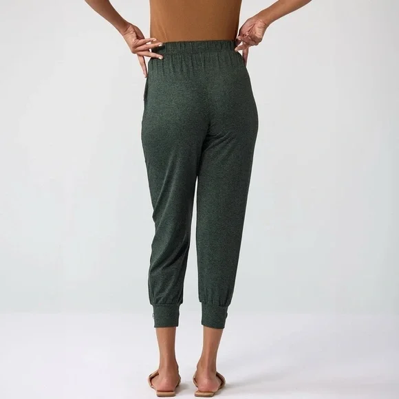 Tillage Sophisticated Cropped Pants Lightweight Joggers - Picture 4 of 7